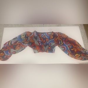 Size small “Love x Design” pop color crop top